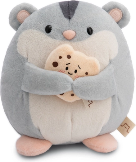 Nici MyMochi peluche hámster Shai con galleta 16 cm en caja de regalo