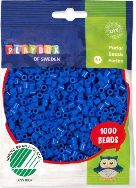 Cuentas para planchar azul oscuro 1000 uds.