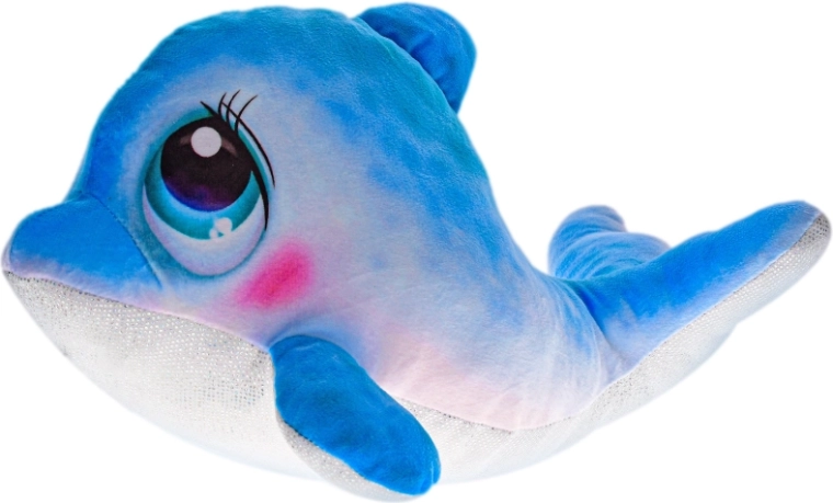 Delfín de peluche con vientre brillante 30 cm