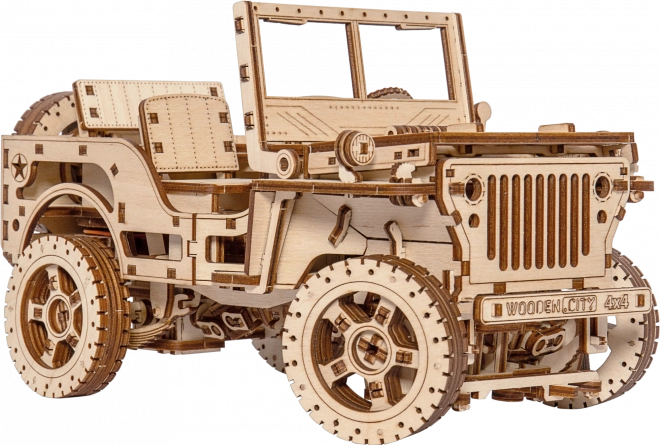 Modelo de madera de Jeep 4x4 - 570 piezas