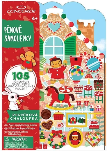 Pegatinas de espuma CONCORDE casita de jengibre