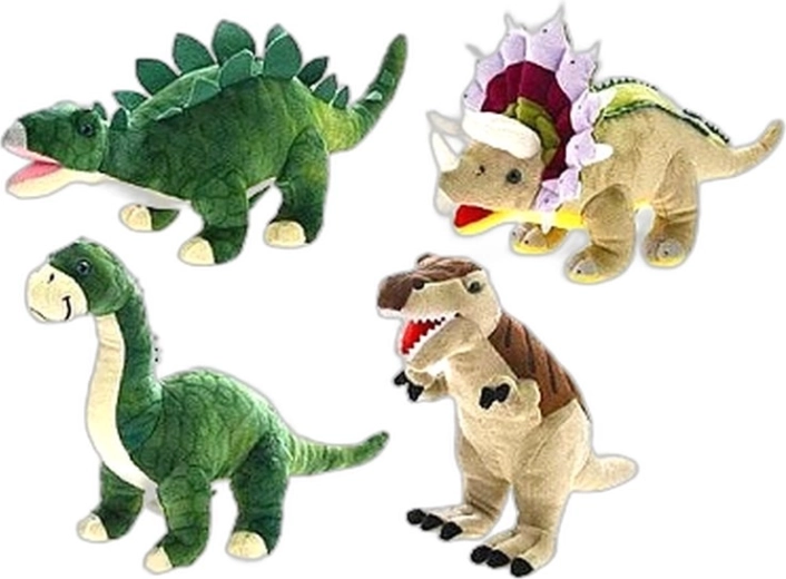 Dinoworld dinosaurio de peluche 37 cm (4 tipos) - 1 unidad