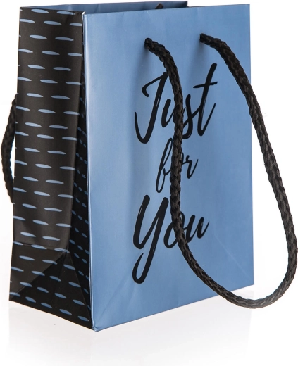 Bolsa de regalo Just For You Blue S 11 × 14 × 6 cm
