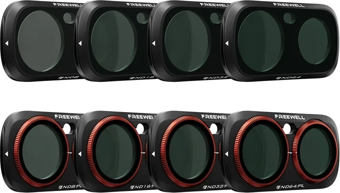 Freewell kit de filtros All Day para Insta360 Luna Ultra (8 uds)