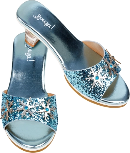 Souza! zapatitos brillantes con tacón de Reina de Hielo, talla 30/31