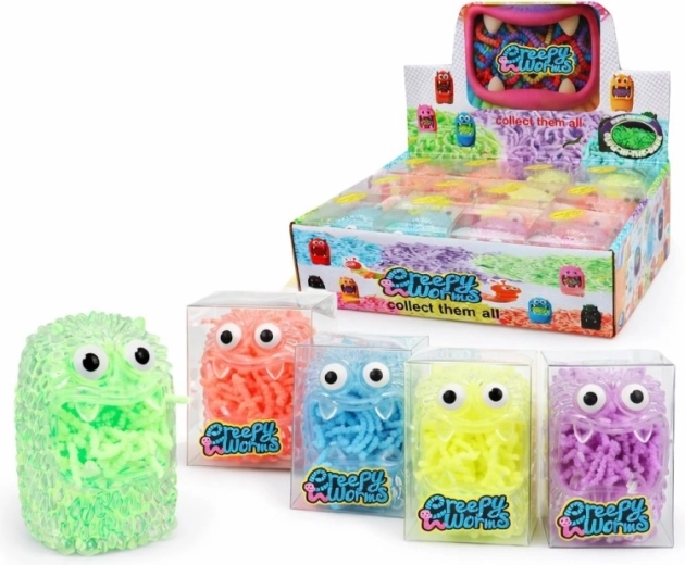 Gusanos en el monstruo 8 cm – juguete de plástico para niños
