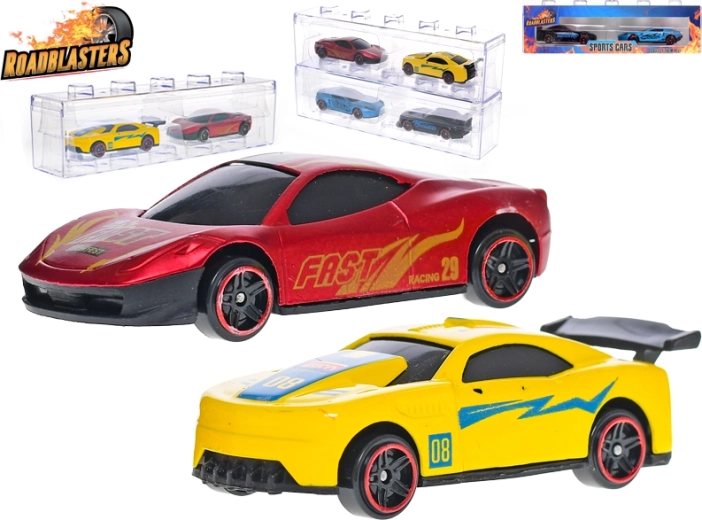 Roadblasters set de coches de carreras metálicos de 7 cm en caja