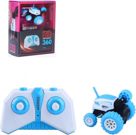 Coche RC acrobático mini azul