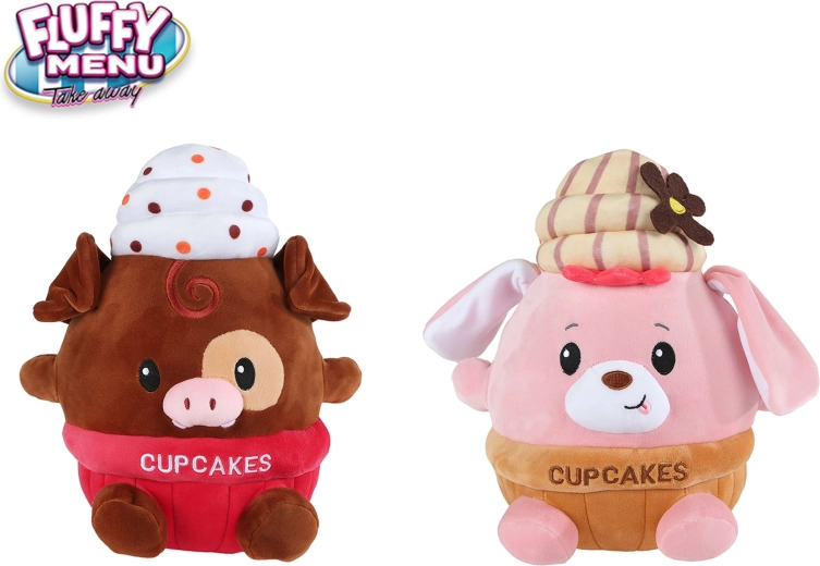Peluchito cupcake Fluffy Menu 27 cm