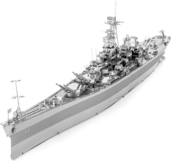 Metal Earth rompecabezas 3D USS Missouri BB–63 ICONX – modelo metálico de acorazado