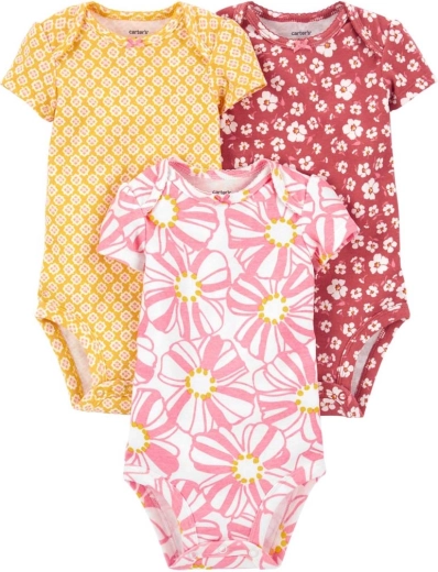 CARTER'S body para niña de manga corta, 3 uds – Talla 56 (nb)
