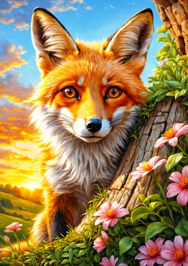 Puzzle Zorro curioso de 1000 piezas