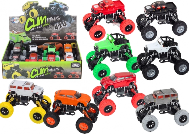 Coche todoterreno 4x4 con suspensión para niños
