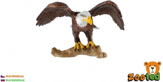 Figura de plástico de águila calva 8 cm
