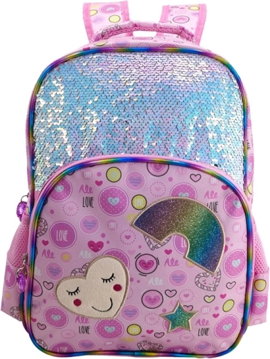 Mochila infantil para niña con forma de corazón 40 cm