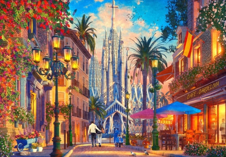 Puzle Barcelona de 1000 piezas BLUEBIRD