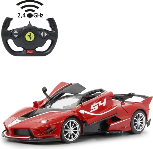 Jamara Ferrari FXX K Evo coche RC 1:14 rojo 2,4 GHz con LED y puertas de apertura manual