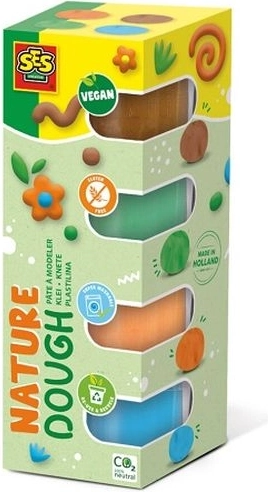 Plastilina SES Nature 4 × 90 g