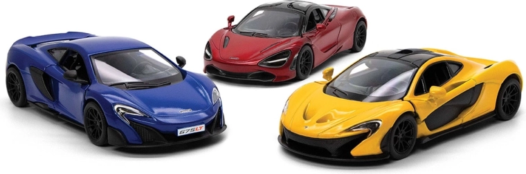 Modelo metálico de McLaren con mecanismo de retroceso