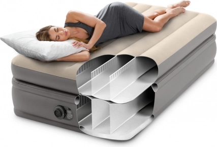 Cama hinchable Dura-Beam Twin Comfort Elevated con bomba eléctrica integrada