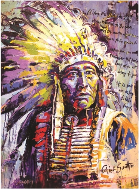 Puzzle Jefe Seattle 1000 piezas ANATOLIAN