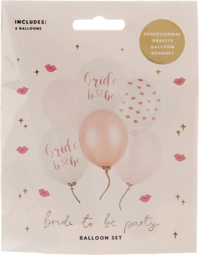 Globos de látex Bride to be mix de colores 6 uds