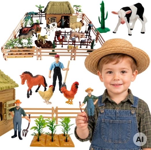Woopie granja grande con animales 63 piezas
