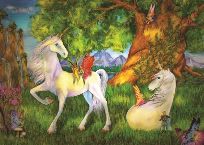 Puzzle de unicornios de 100 piezas