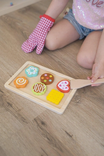 Set de madera de galletas y cookies para cocina infantil