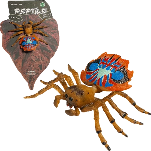Naturaleza viva: modelo realista de araña pavo real (peacock spider) 10 cm