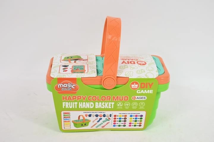 Set creativo de plastilina Ciastolina en cestita con moldes verde