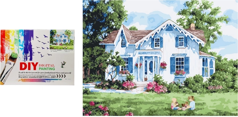 Pintura por números: casita