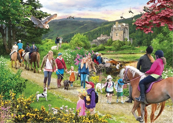 Puzzle Excursión a las Tierras Altas de Escocia 1000 piezas