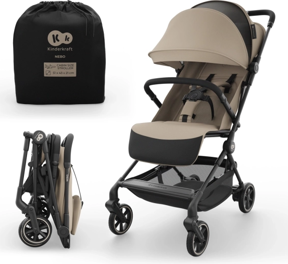 Silla de paseo Kinderkraft NEBO – Beige (0098)