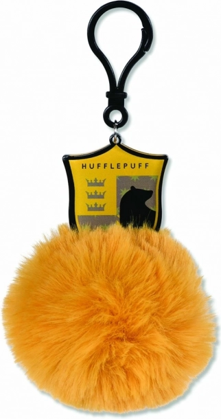 Llavero pom pom Hufflepuff