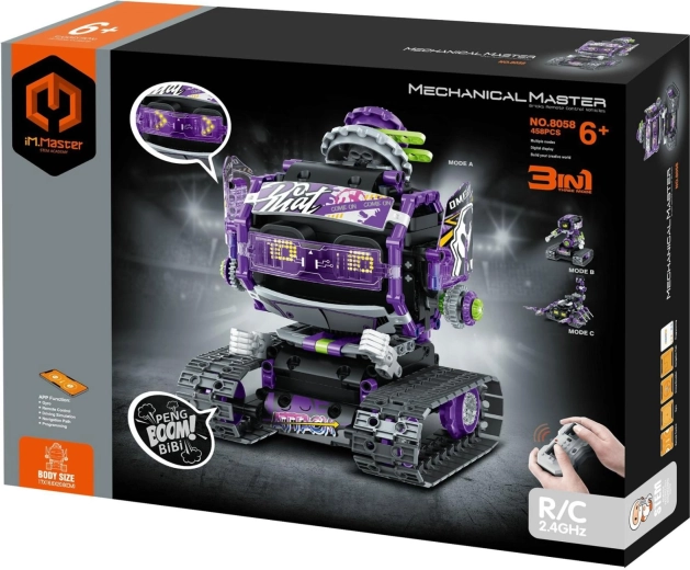 iM.MASTER kit de construcción RC robot 3 en 1 2,4 GHz (459 piezas) a pilas con pack recargable