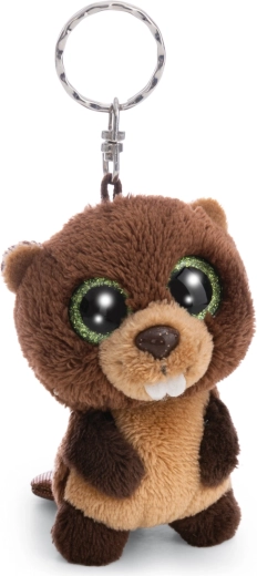 Llavero de peluche Nici Glubschis castor Bobston 9 cm - 1 pieza
