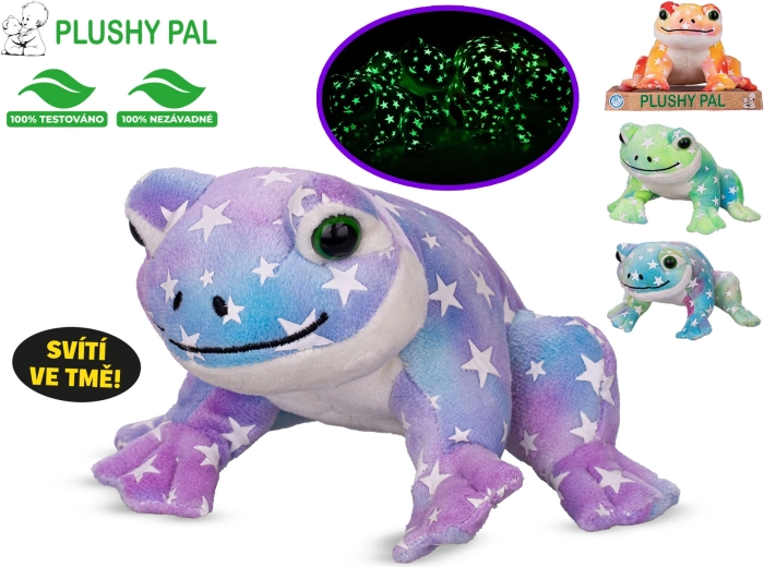 Rana de peluche luminosa 12 cm