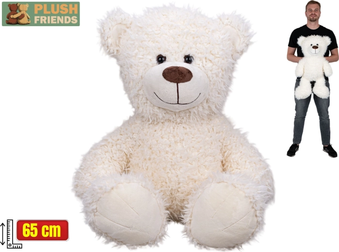 Osito de peluche Plush Friends 65 cm blanco