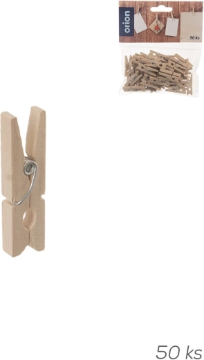 Mini pinzas decorativas de madera 50 uds