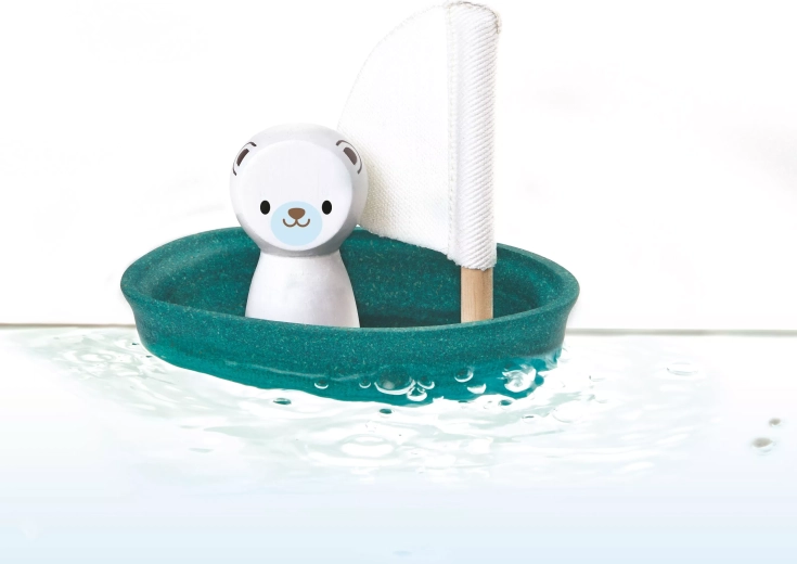 PlanToys velero con oso polar