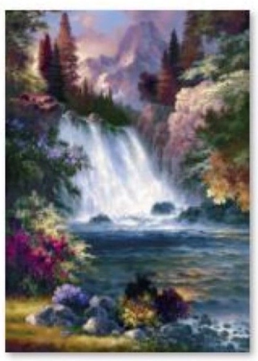 Bordado de diamantes (diamond painting) cascada 30 × 40 cm - 1 pieza