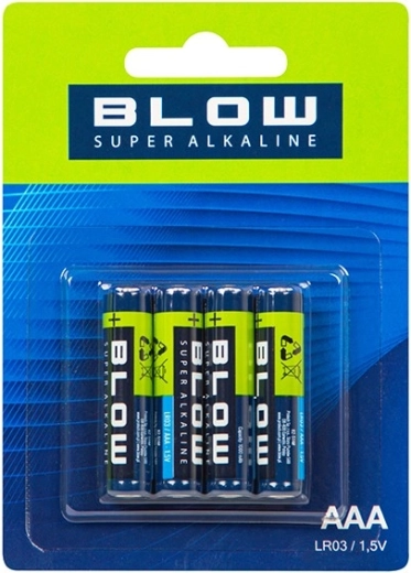 Pilas super alcalinas BLOW AAA (LR3) 4 uds.