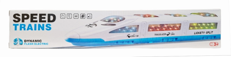 Locomotora a pilas con luz LED