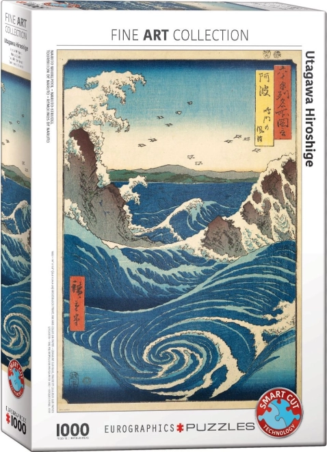 Puzzle Eurographics Utagawa Hiroshige: Olas de Naruto 1000 piezas