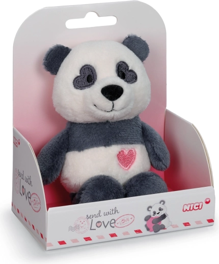 Panda de peluche Nici Love en caja de regalo 12 cm
