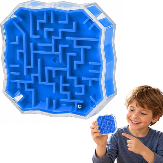 Juego de lógica Laberinto con bolita azul