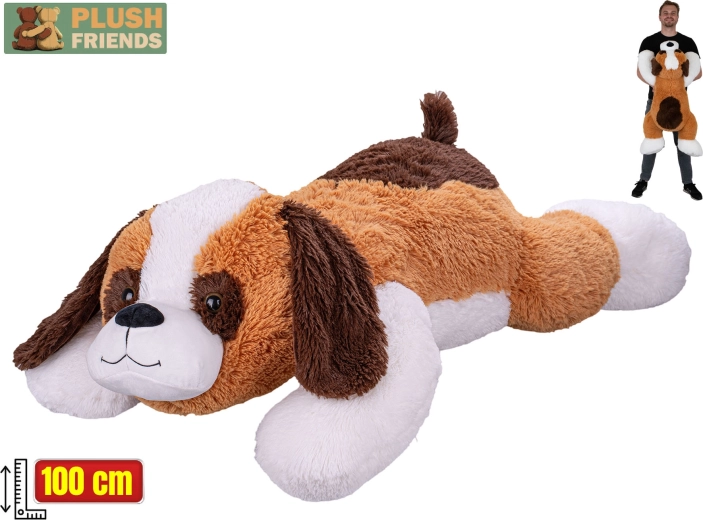 San bernardo de peluche 100 cm – amigo acostado de la colección Plush Friends