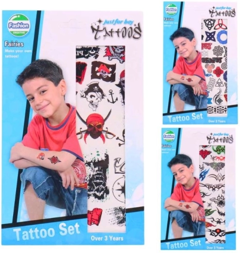 Tatuajes temporales infantiles – set de 36 diseños