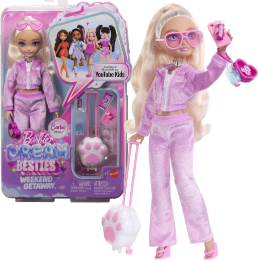 Barbie Dream Besties Barbie «Malibu» escapada de fin de semana – muñeca de moda con accesorios